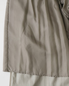SILICON POPLIN TWO TUCK EASY WIDE PANTS（WOMEN）