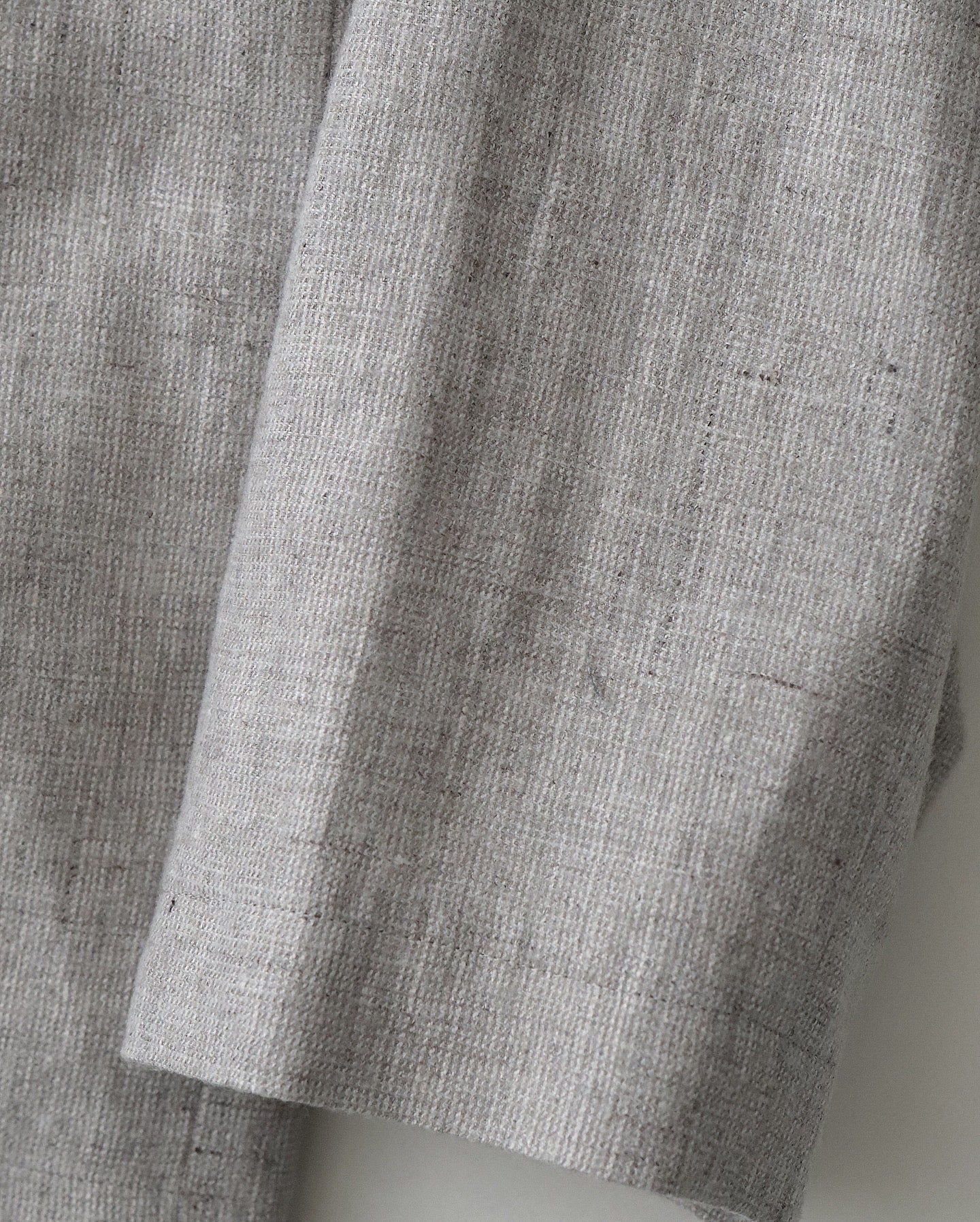 LINEN WOOL TWILL SHIRT JACKET