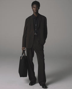 The CLASIK INVERTED PLEATS TROUSER｜WASHED WOOL GABADINE – NCNR