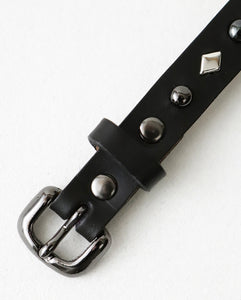 WACKO MARIA WOLF'S HEAD / STUDS LEATHER WRIST BAND（15mm）L – NCNR
