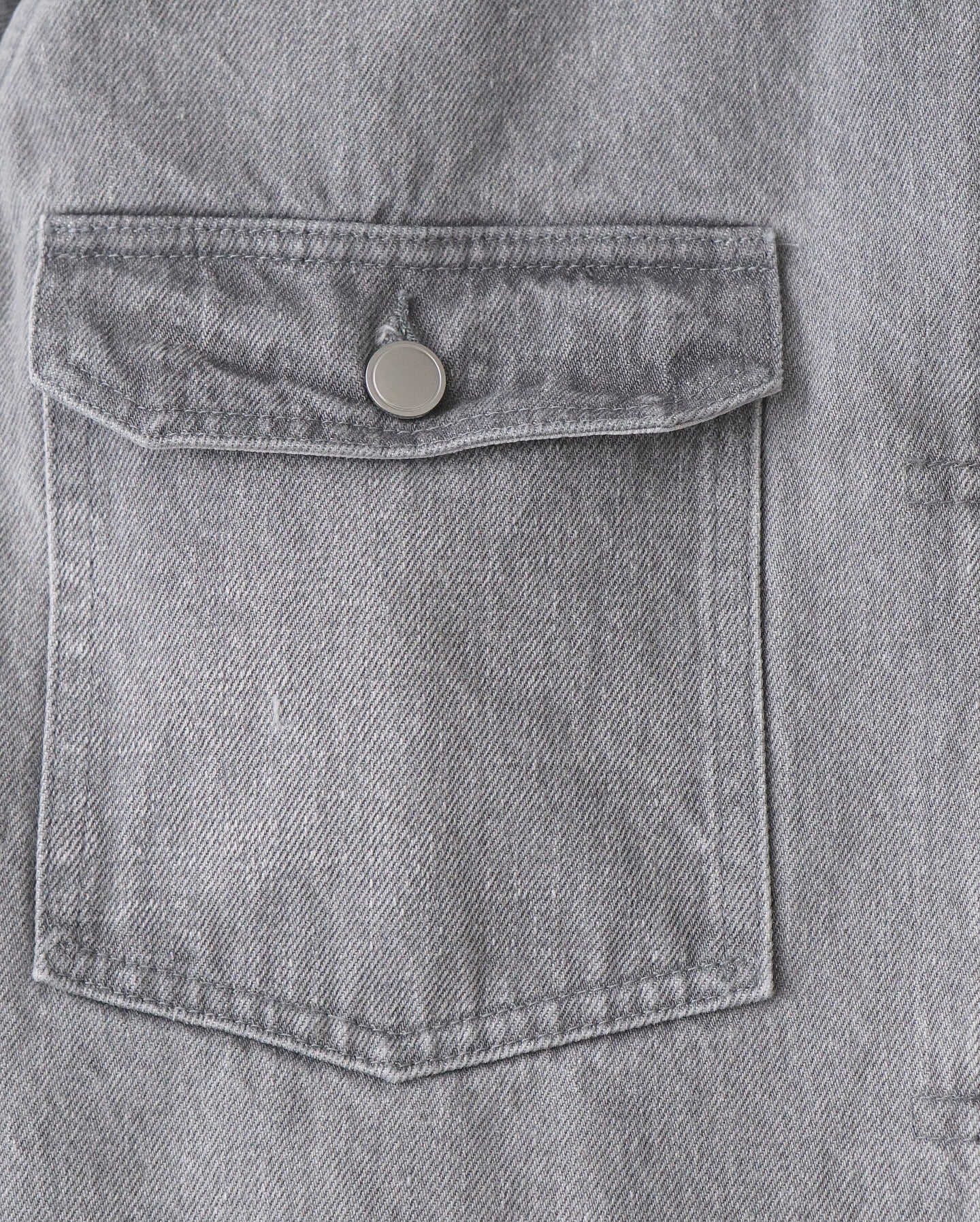 UNLIKELY TIME TRAVEL TRUCKER JACKET GRAY DENIM