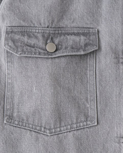 UNLIKELY TIME TRAVEL TRUCKER JACKET GRAY DENIM