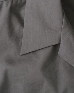 OPEN COLLAR SHORT SLEEVE SHIRT（COTTON RAYON）