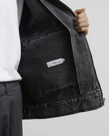 SELVAGE DENIM ZIP JACKET