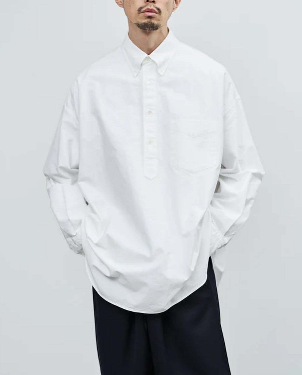 OXFORD OVERSIZED B.D PULLOVER SHIRT