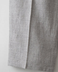 LINEN WOOL TWILL LOOSE FIT PANTS