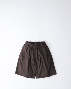 CIRCULAR SHORT PANTS BROWN