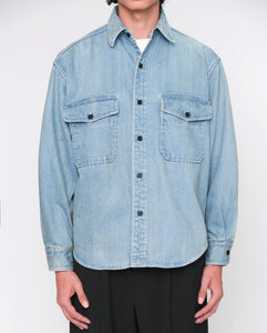 【サイズ4】A.PRESSE VINTAGE DENIM CPO SHIRT A.PRESSE VINTAGE DENIM CPO SHIRT – NCNR WEB STORE