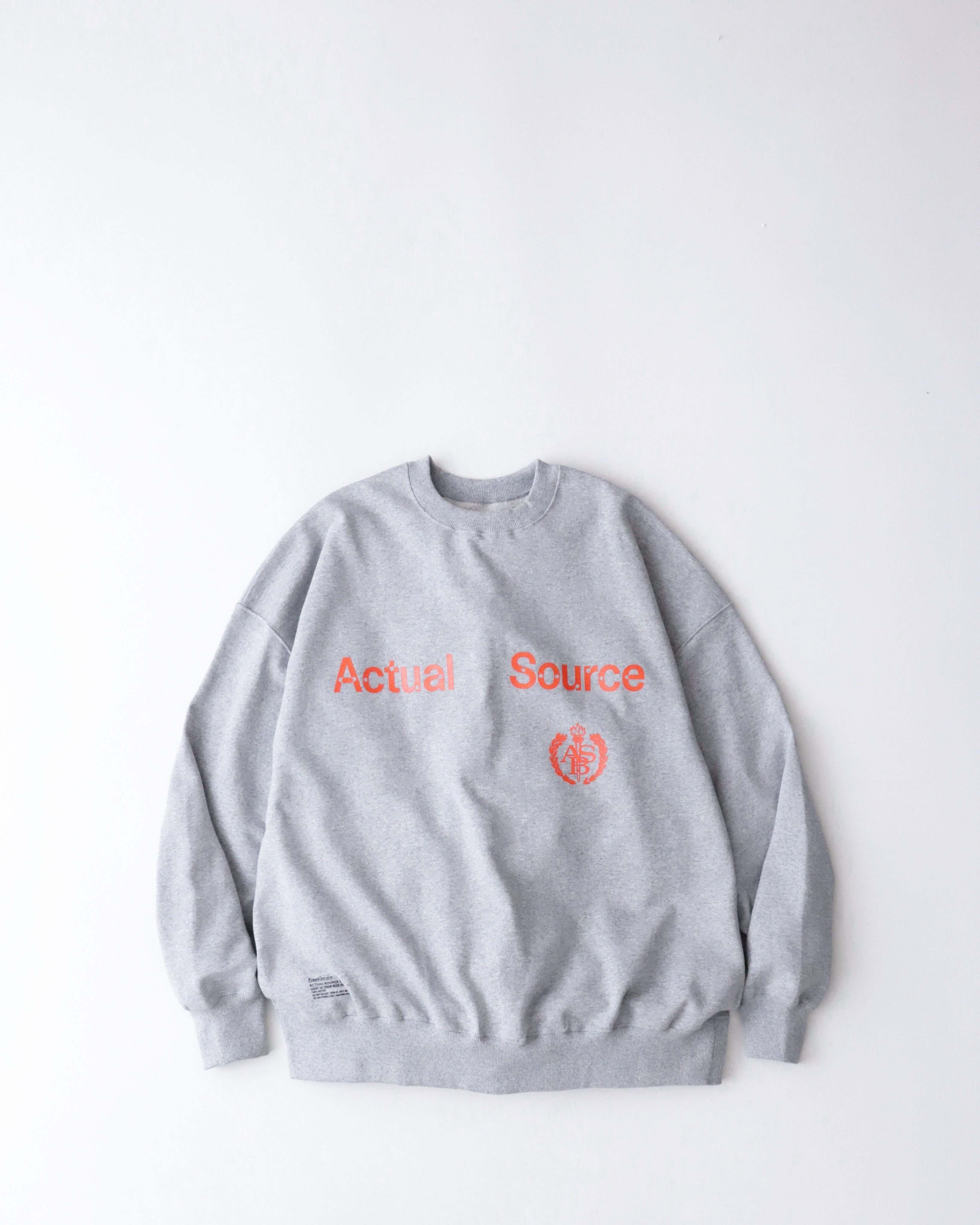 AS×FS LIGHT OZ CREW NECK SWEAT “COLLEGE”