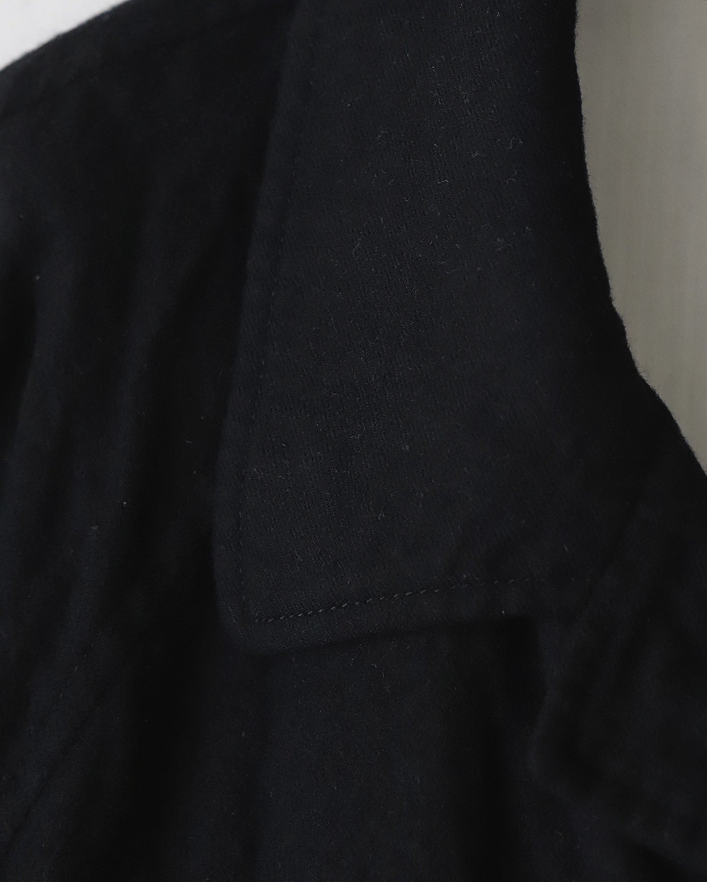 WOOL SERGE FULLING COAT