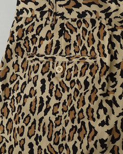 WACKO MARIA DICKIES / LEOPARD PLEATED SHORT TROUSERS – NCNR ONLINE