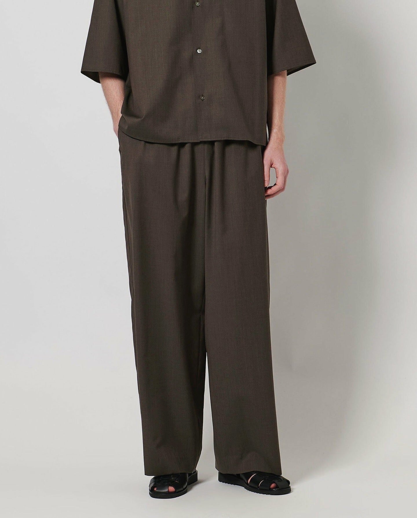 WOOL TROPICAL HAREM PANTS