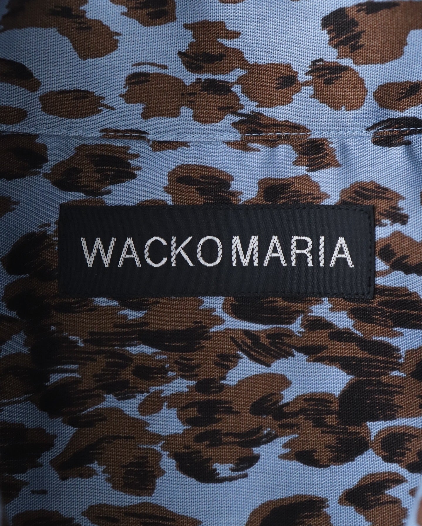 LEOPARD OPEN COLLAR SHIRT