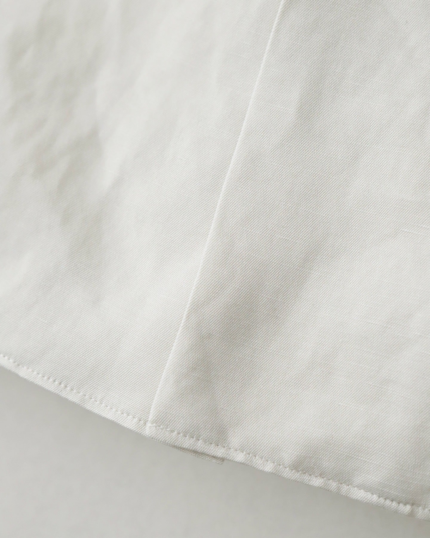 SILK LINEN OPEN COLLAR S/S SHIRT