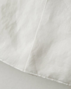 SILK LINEN OPEN COLLAR S/S SHIRT