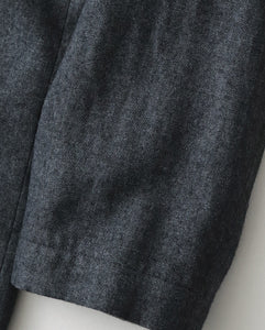 LINEN WOOL TWILL SHIRT JACKET