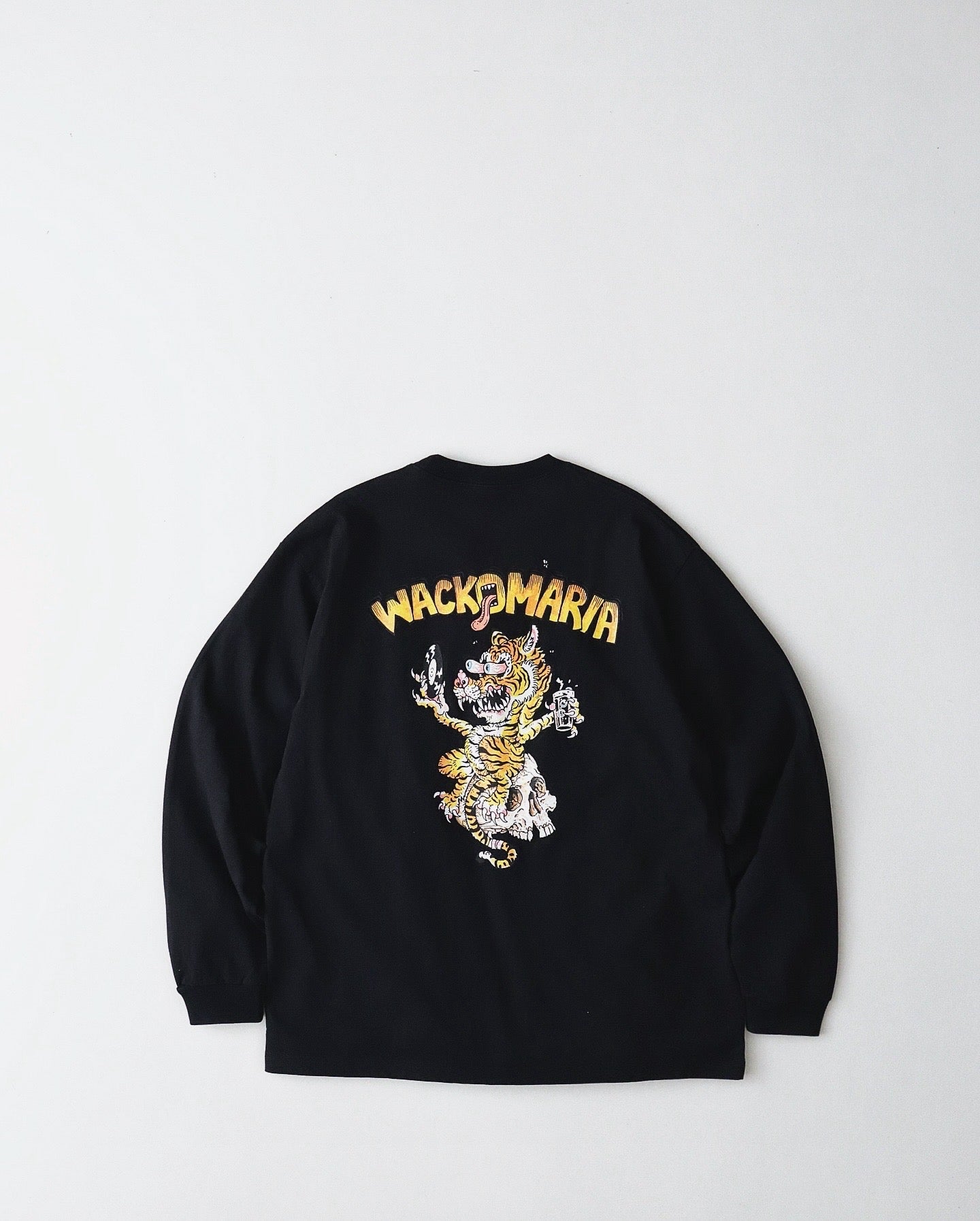 WACKO MARIA TIM LEHI / WASHED HEAVY WEIGHT LONG SLEEVE T-SHIRT