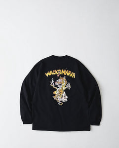 WACKO MARIA TIM LEHI / WASHED HEAVY WEIGHT LONG SLEEVE T-SHIRT