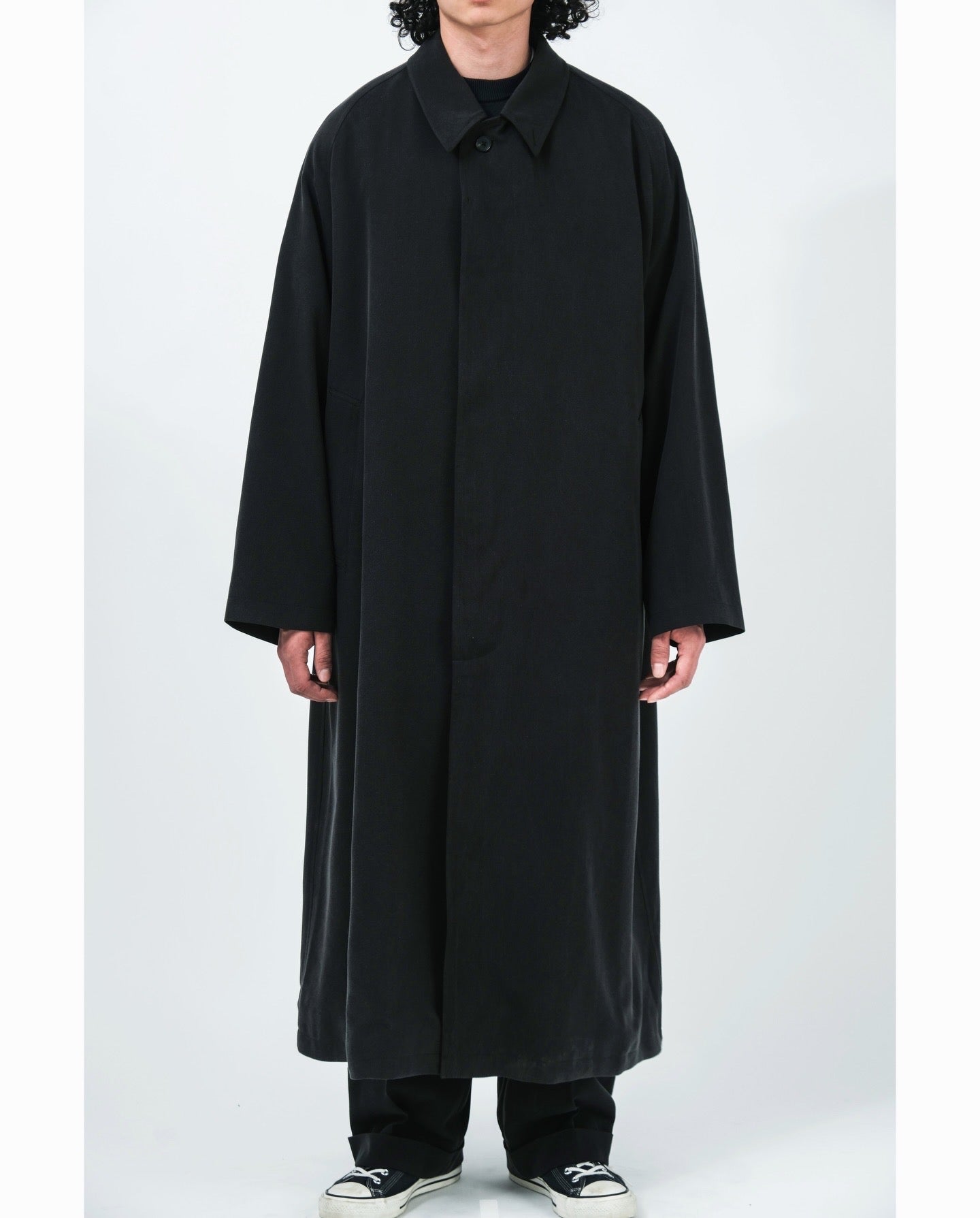 A.PRESSE MAXI LENGTH WASHED SILK BALMACAAN COAT – NCNR ONLINE STORE