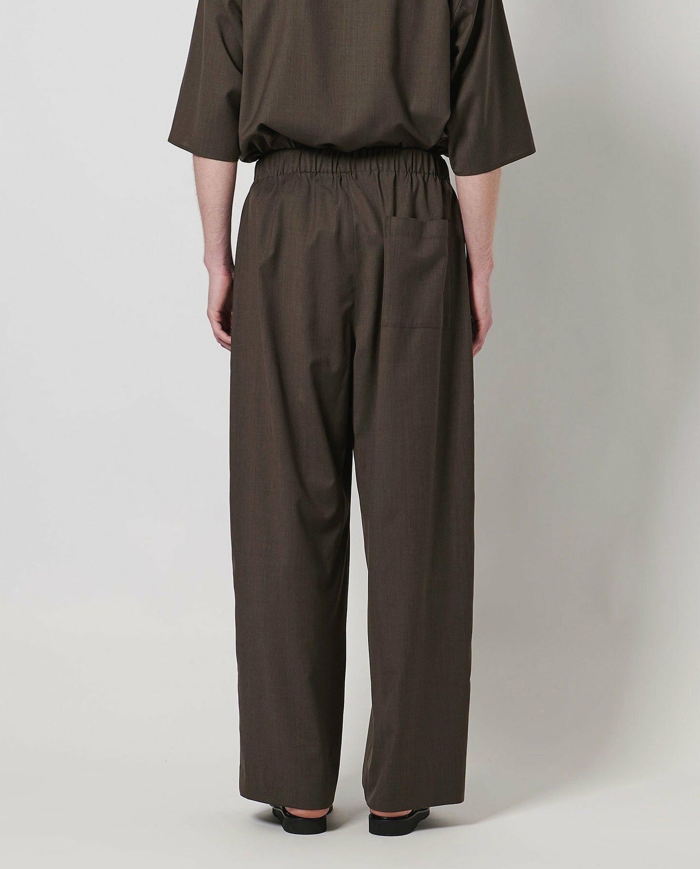 WOOL TROPICAL HAREM PANTS