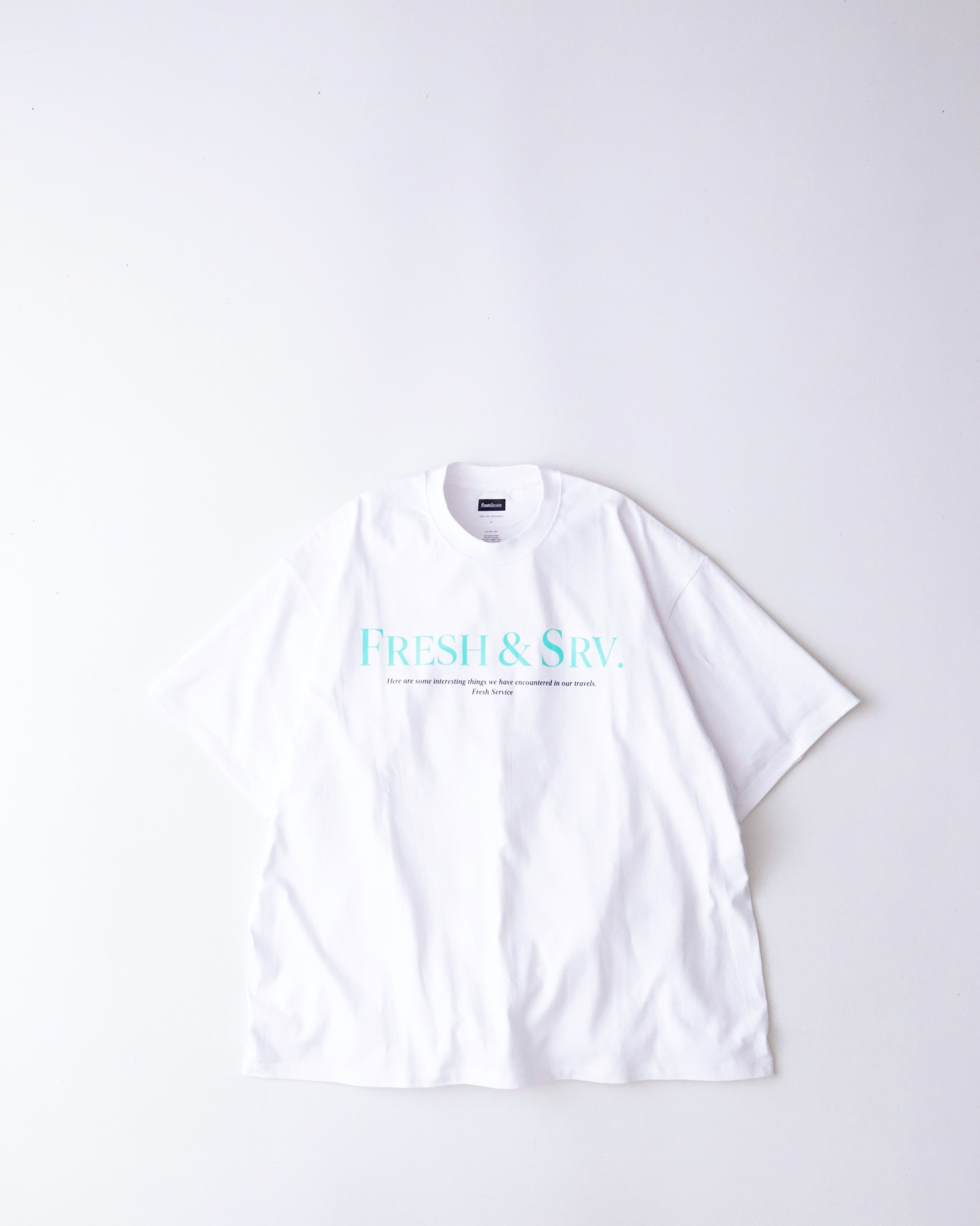 CORPORATE PRINTED S/S TEE ”FRESH＆SRV.”