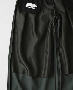 TECHNO WOOL NYLON TWO TUCK WIDE PANTS（WOMEN）
