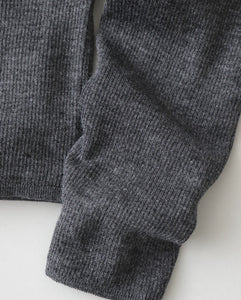 RAMIE WOOL RIB | RIB POLO SWEATER（WOMEN）