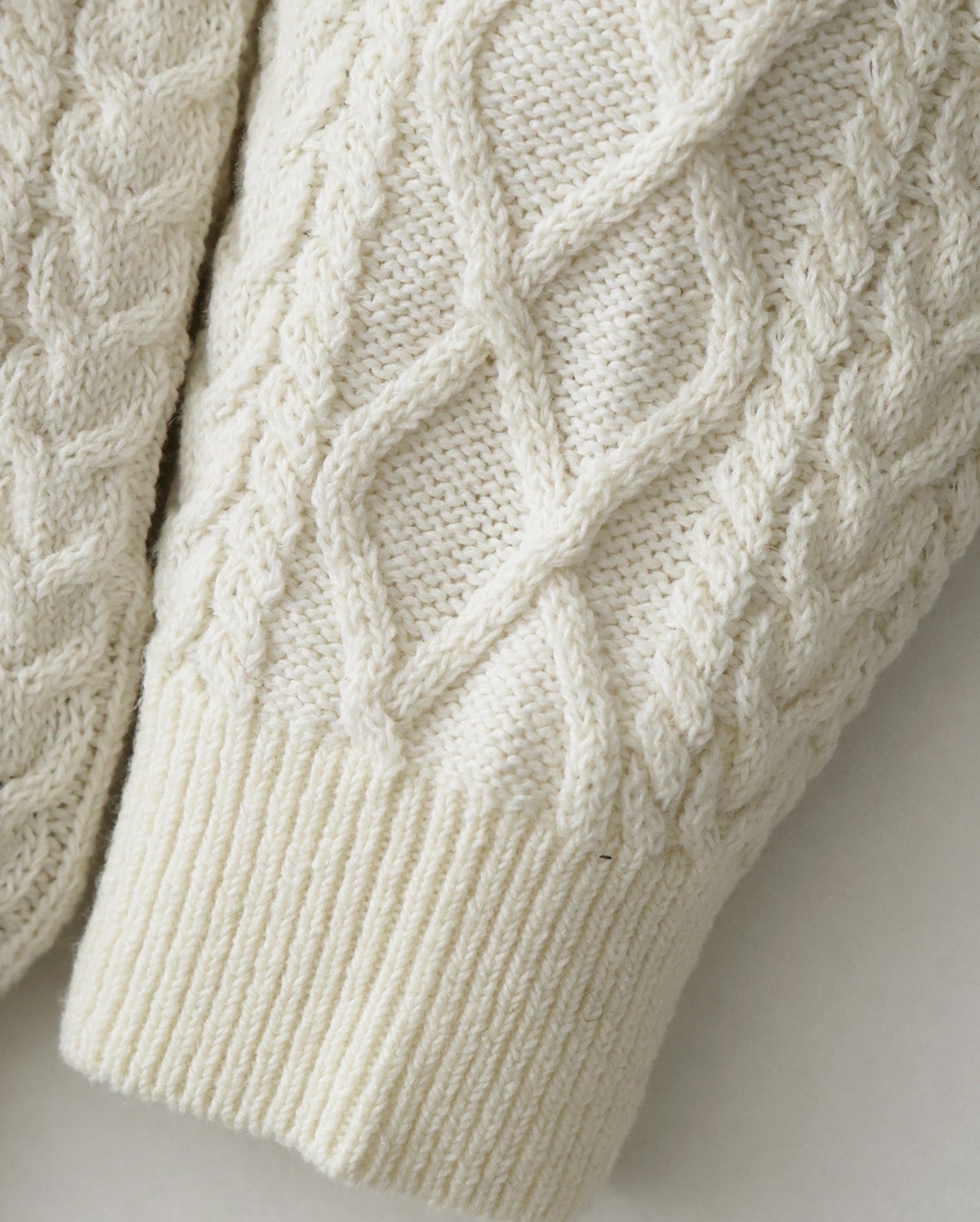 SHETLAND WOOL x SOLOTEX® TECH FISHERMAN SWEATER