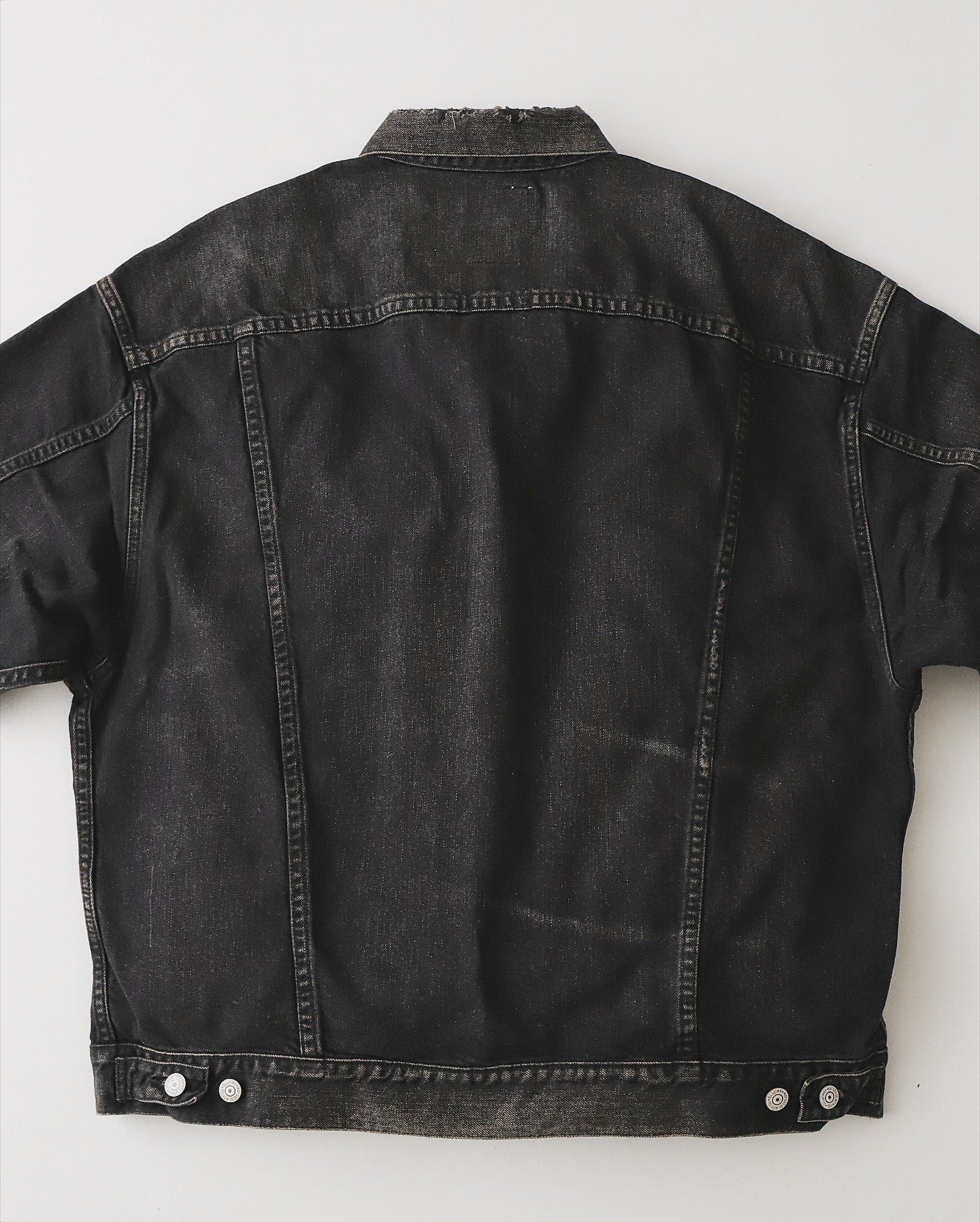 NEW MANUAL BLACK DENIM TRACKER JACKET