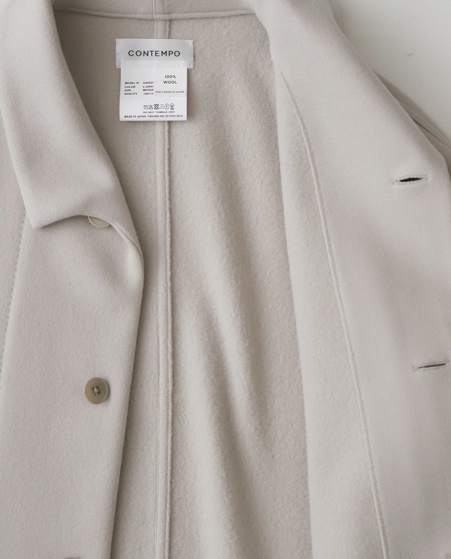 CONTEMPO｜BOX COAT（WOMEN）