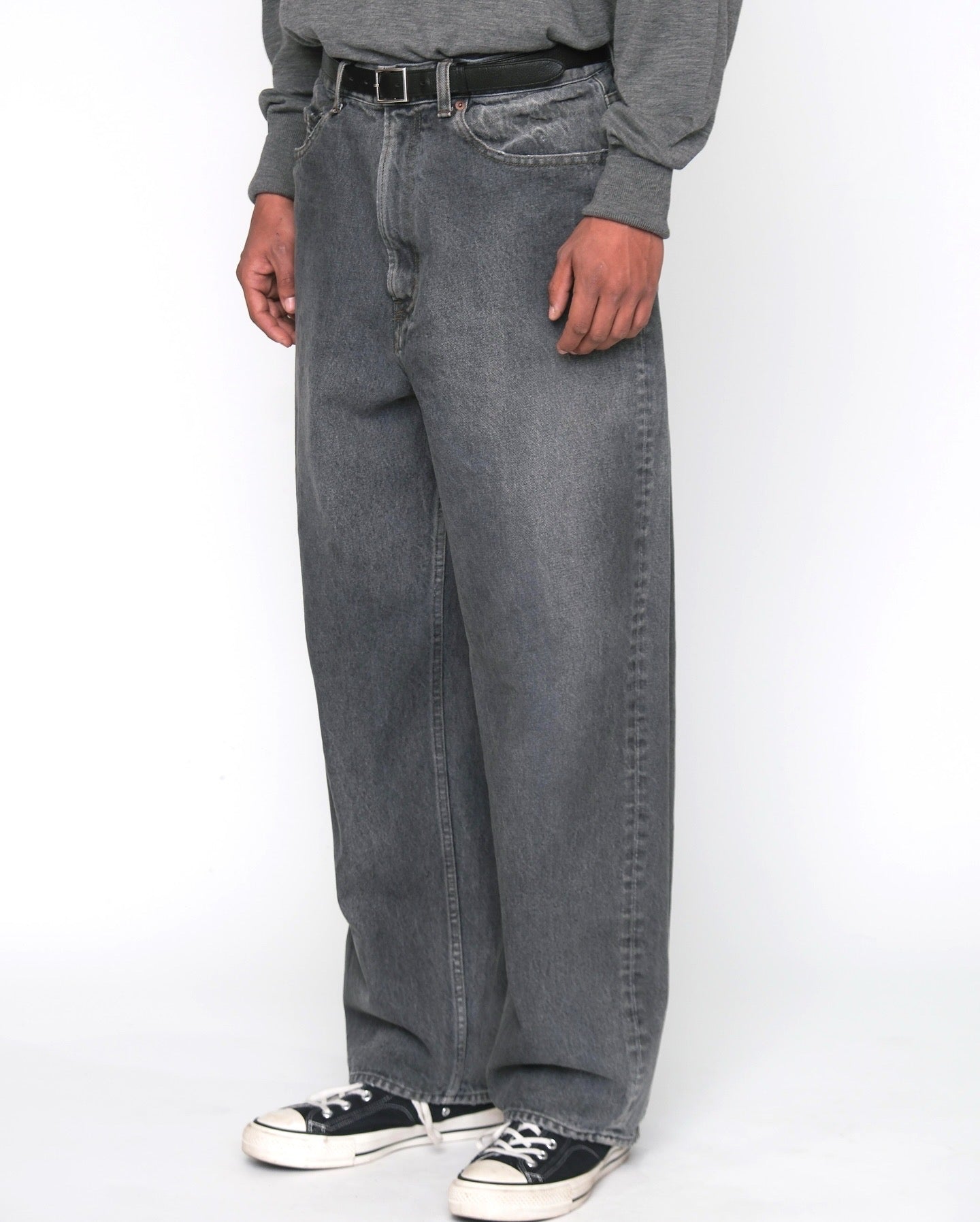 VINTAGE GRAY DENIM PANTS