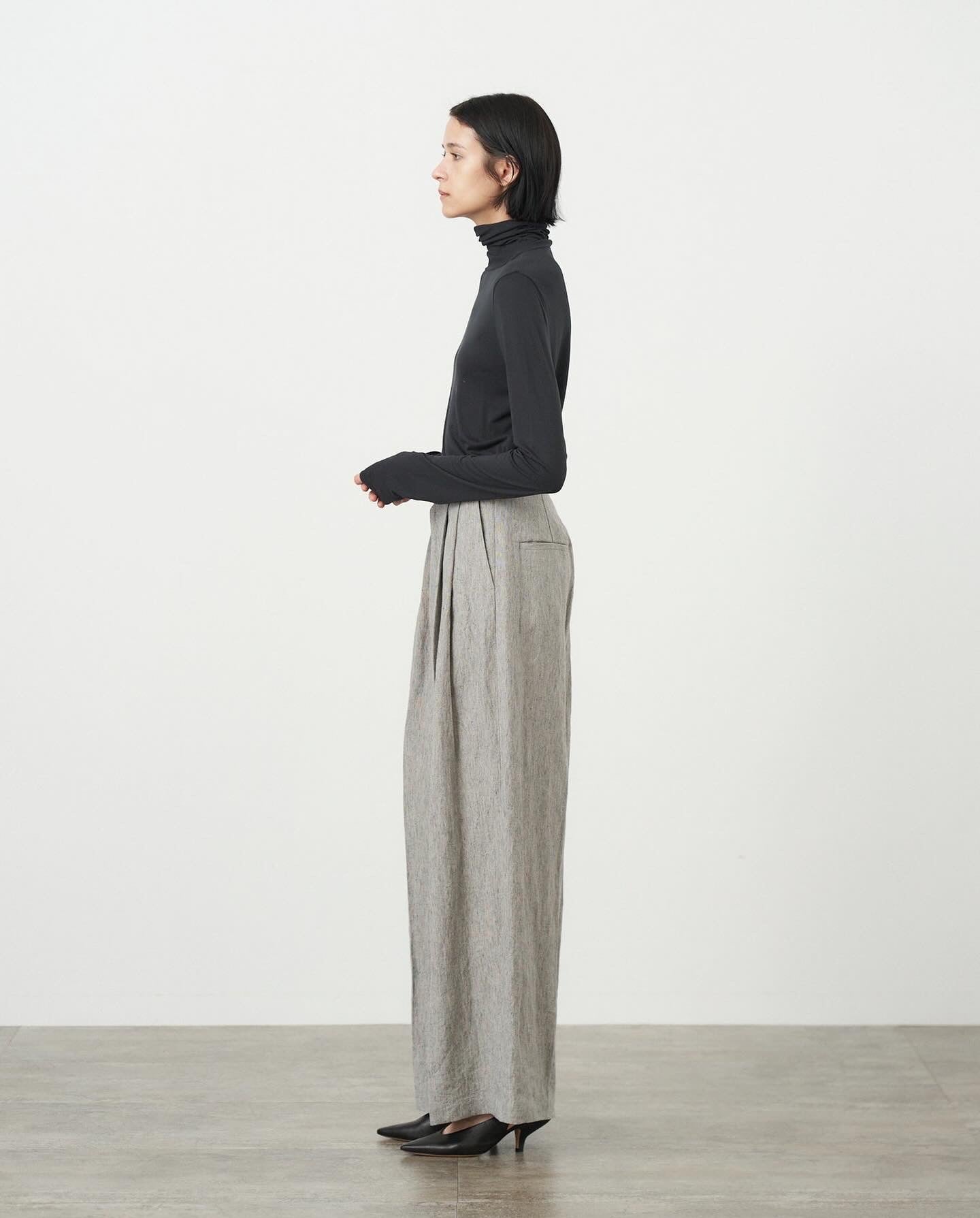 MODAL SILK JERSEY TURTLENECK