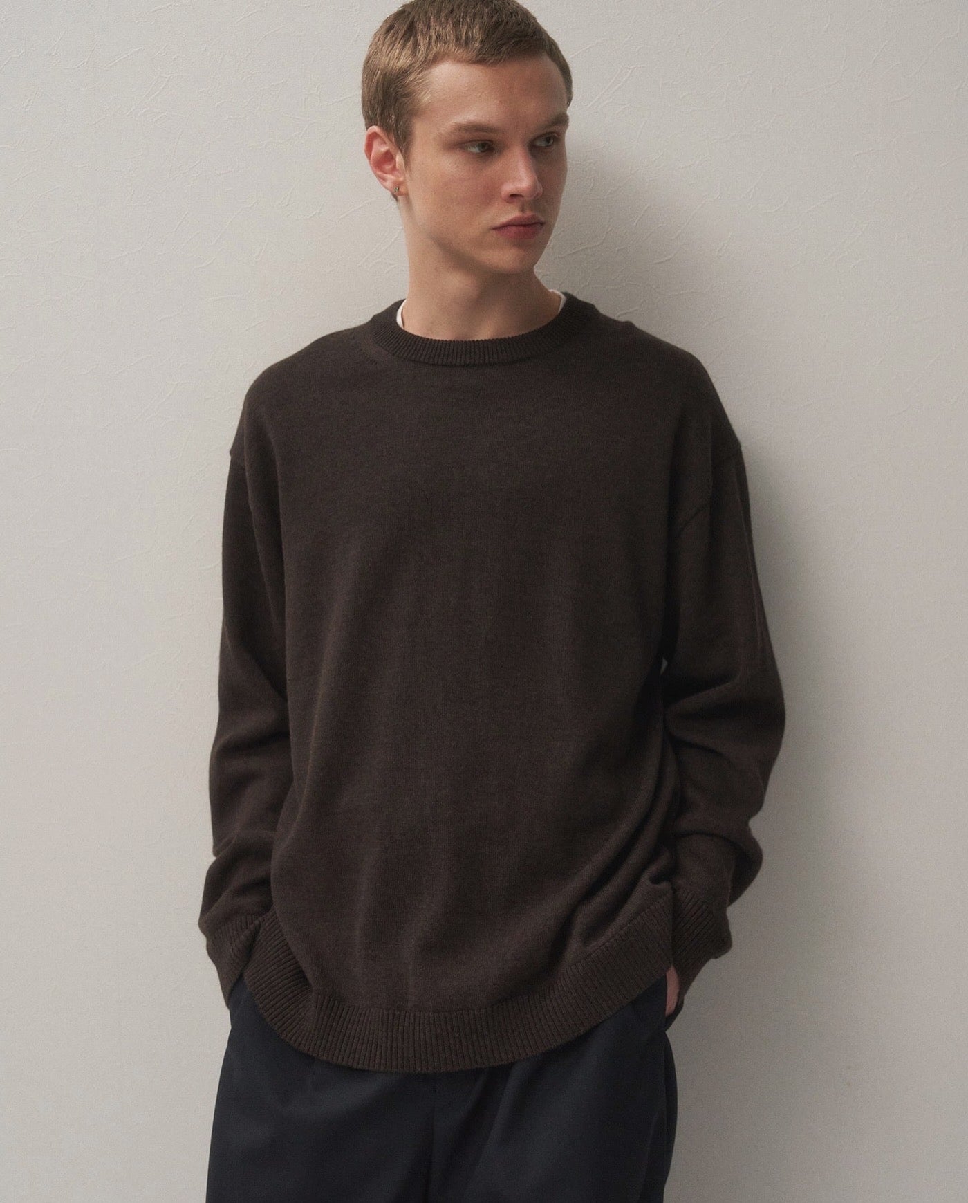 WOOL WASHI CREWNECK SWEATER