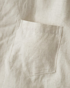Sillage RE-ENGINEERED OVERSHIRT SHORT SLEEVE BACK SATIN NATURAL