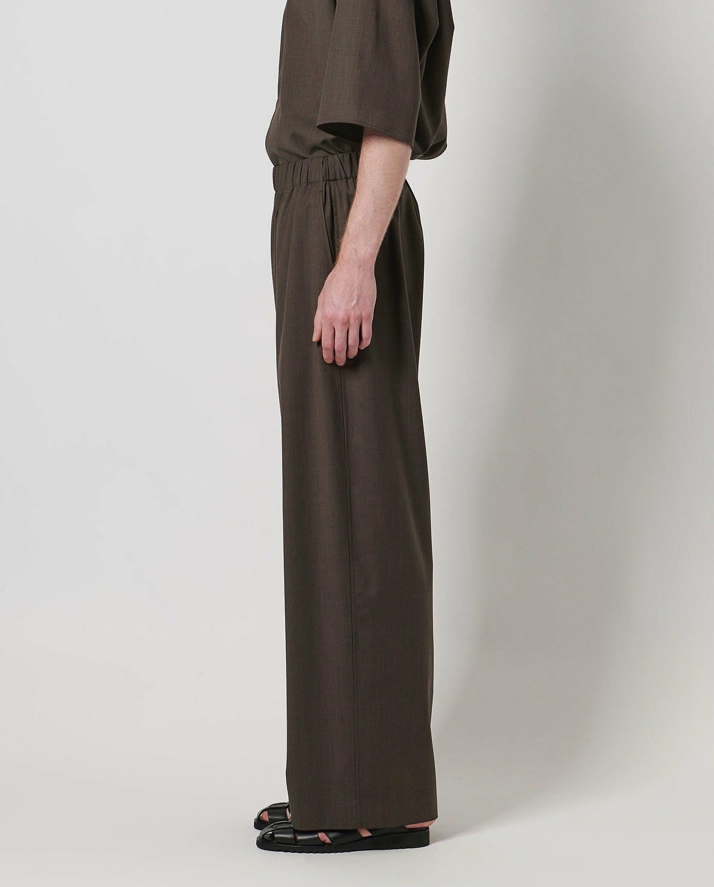WOOL TROPICAL HAREM PANTS