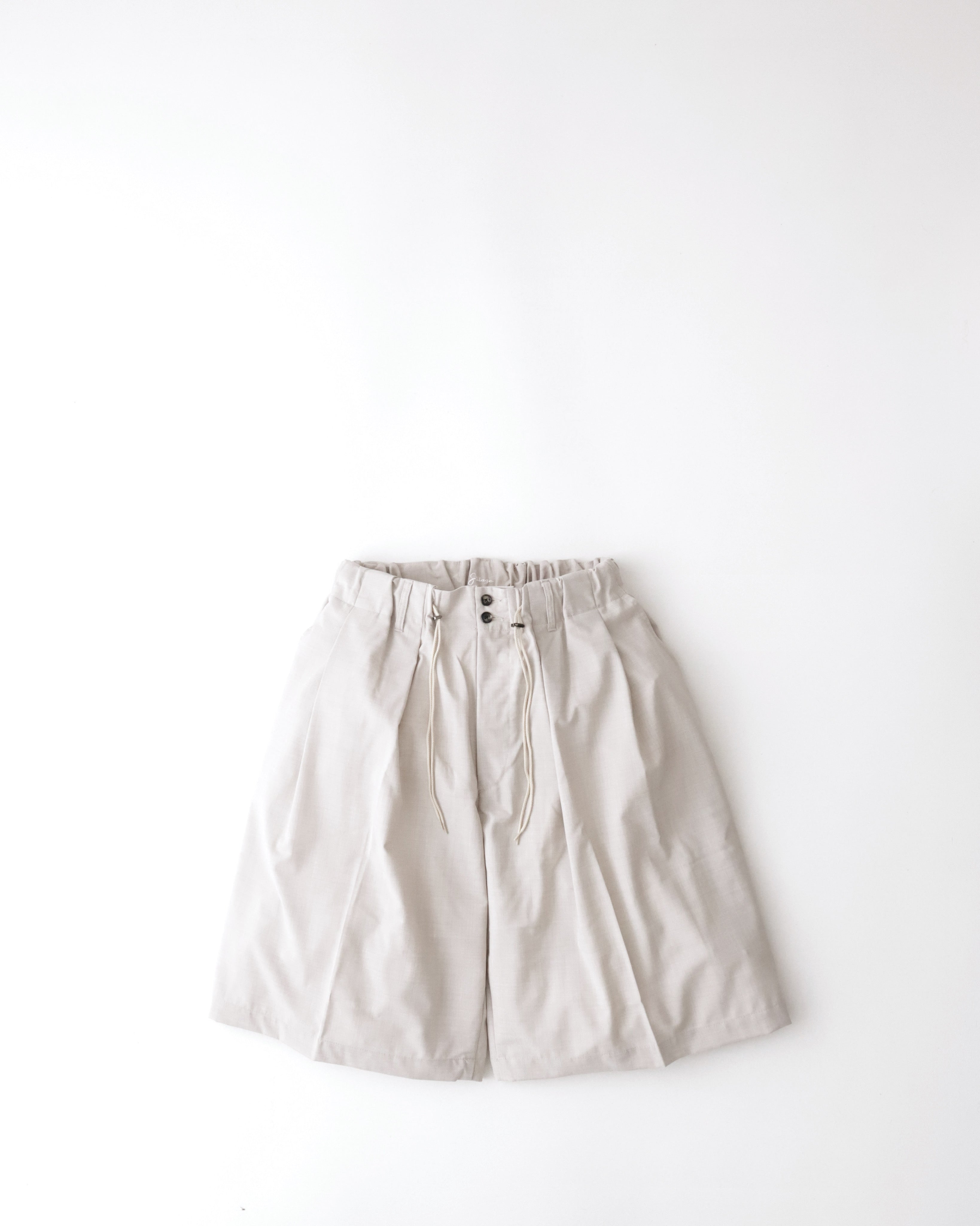 CIRCULAR SHORT PANTS LIGHT BEIGE