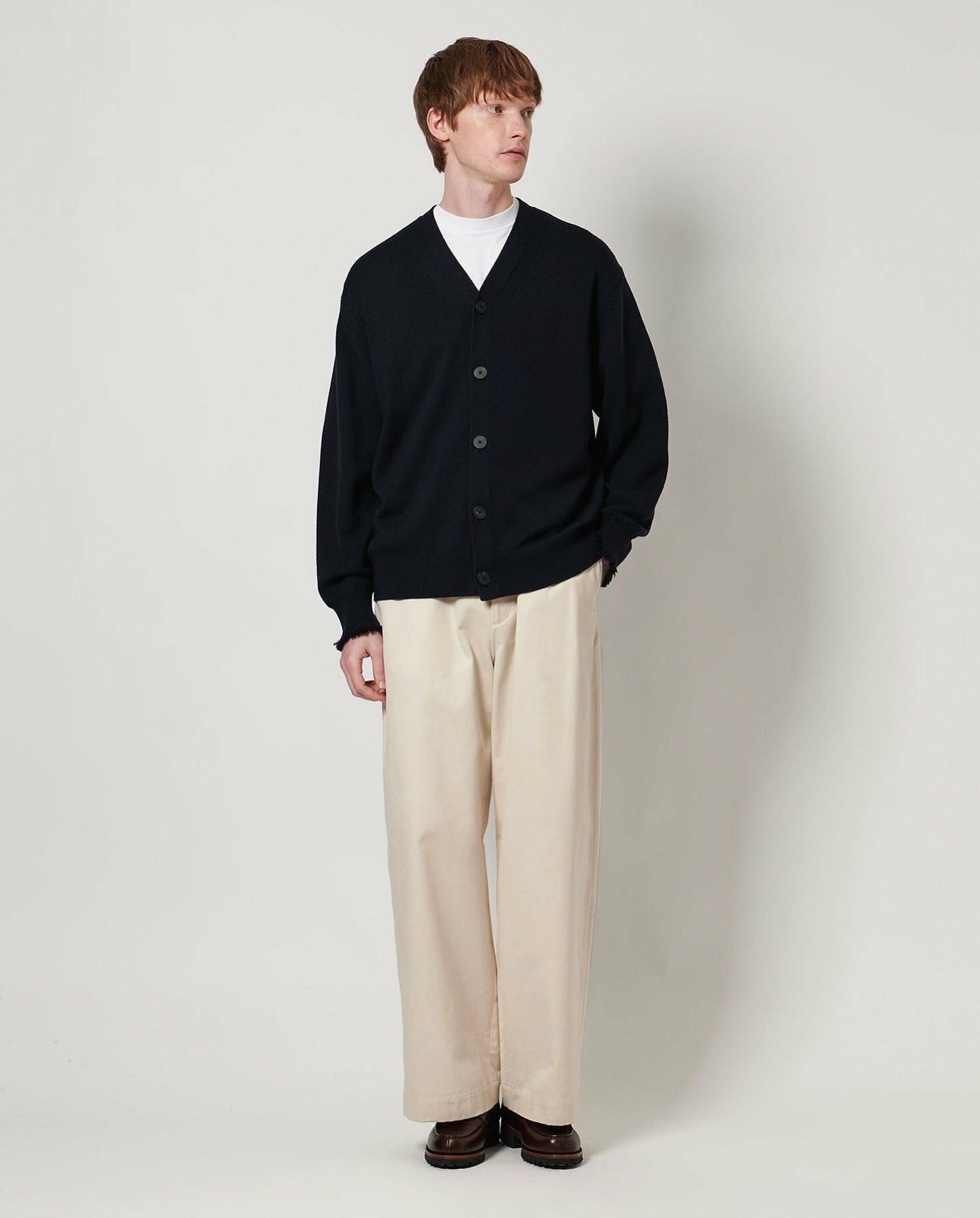 COTTON SATIN BAGGY PANTS