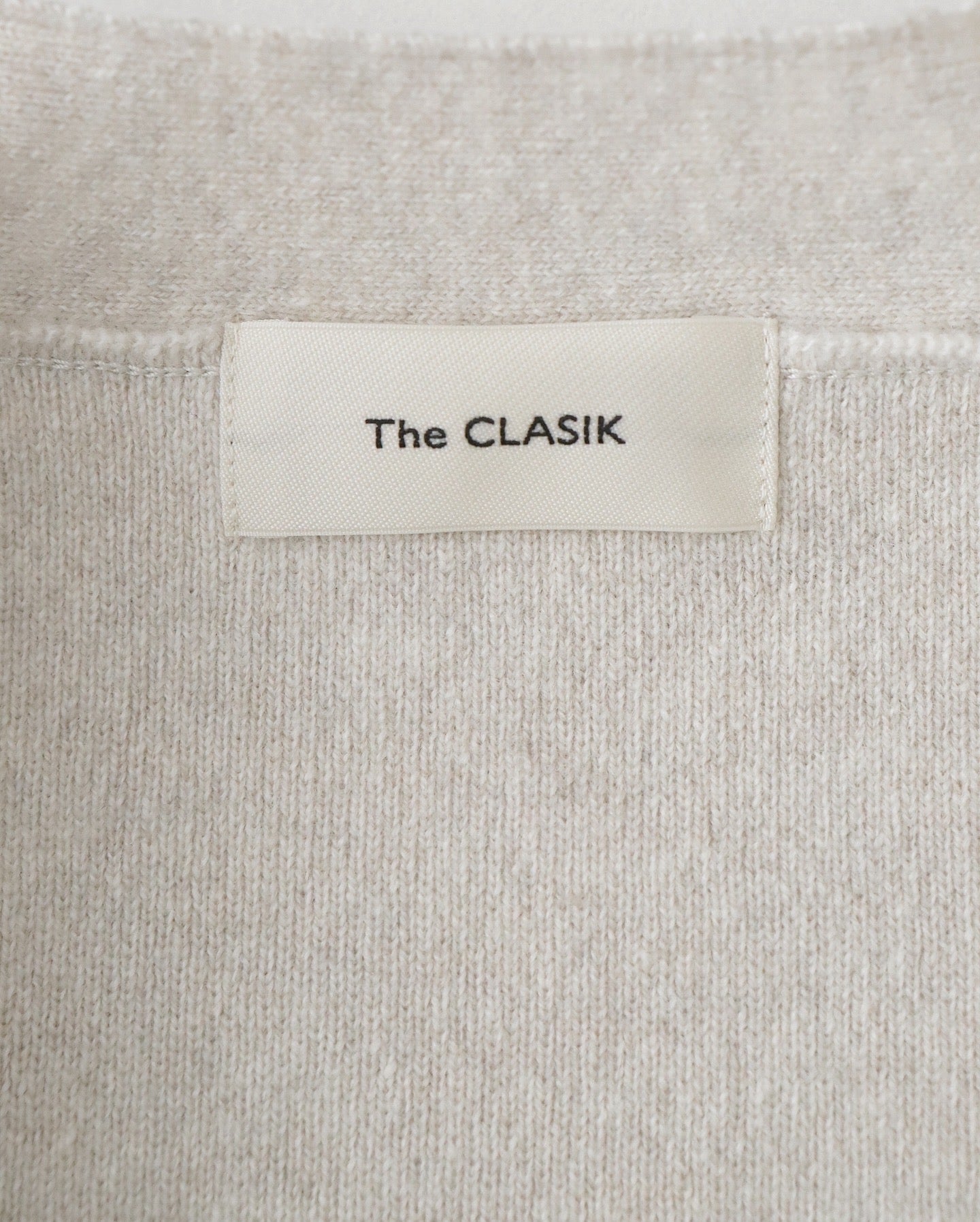 V-NECK CARDIGAN｜LAMS WOOL INTERLOCK KNITTED