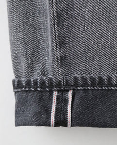 SELVAGE DENIM TWO TUCK TAPERED PANTS