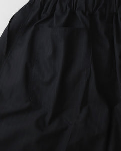 CIRCULAR SHORT PANTS BLACK STRIPE
