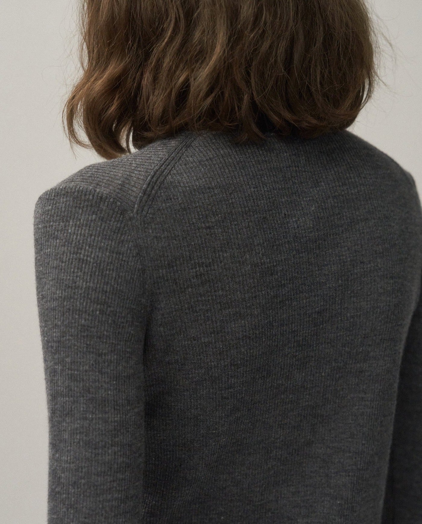 RAMIE WOOL RIB｜RIB MOCKNECK SWEATER（WOMEN）