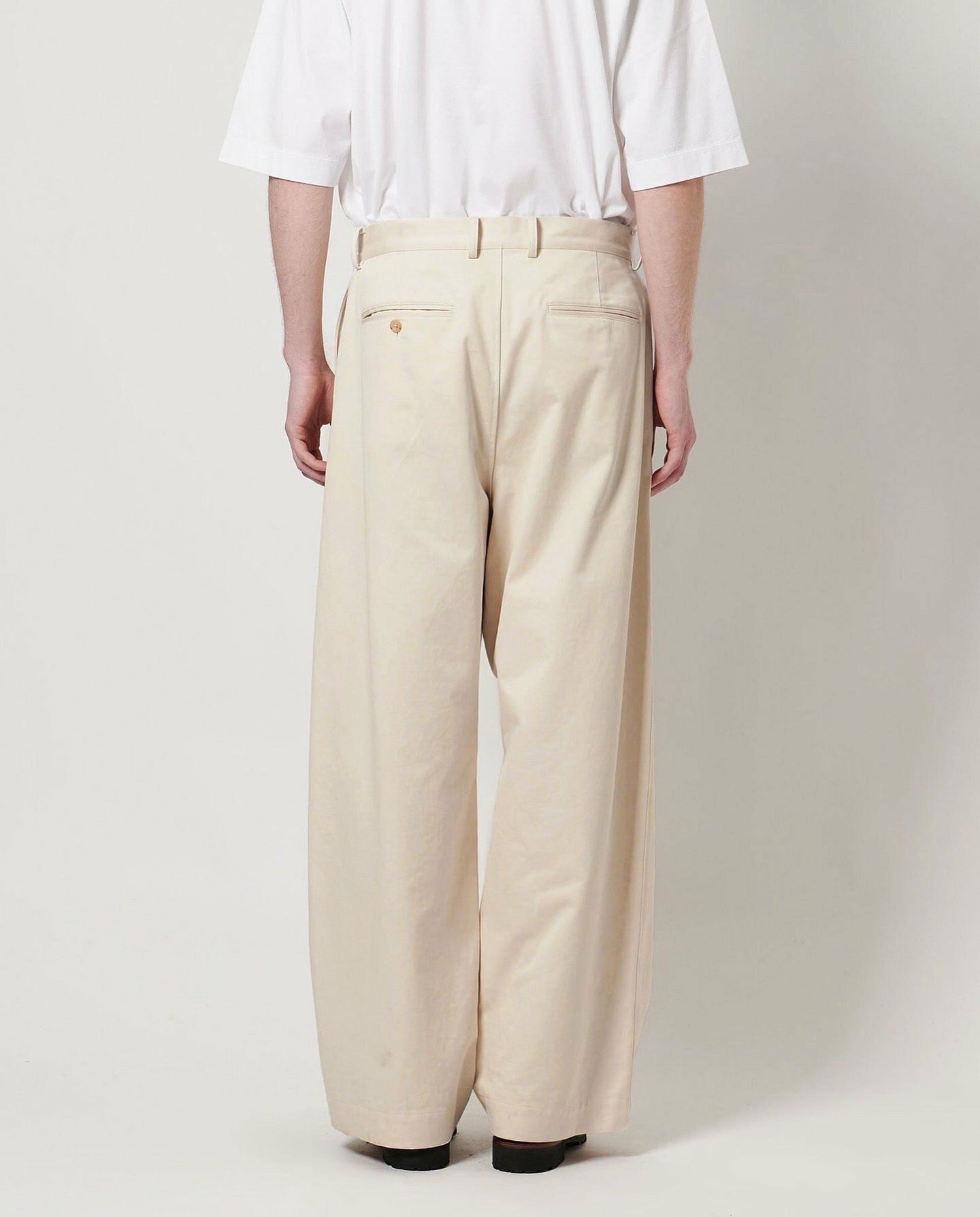 COTTON SATIN BAGGY PANTS