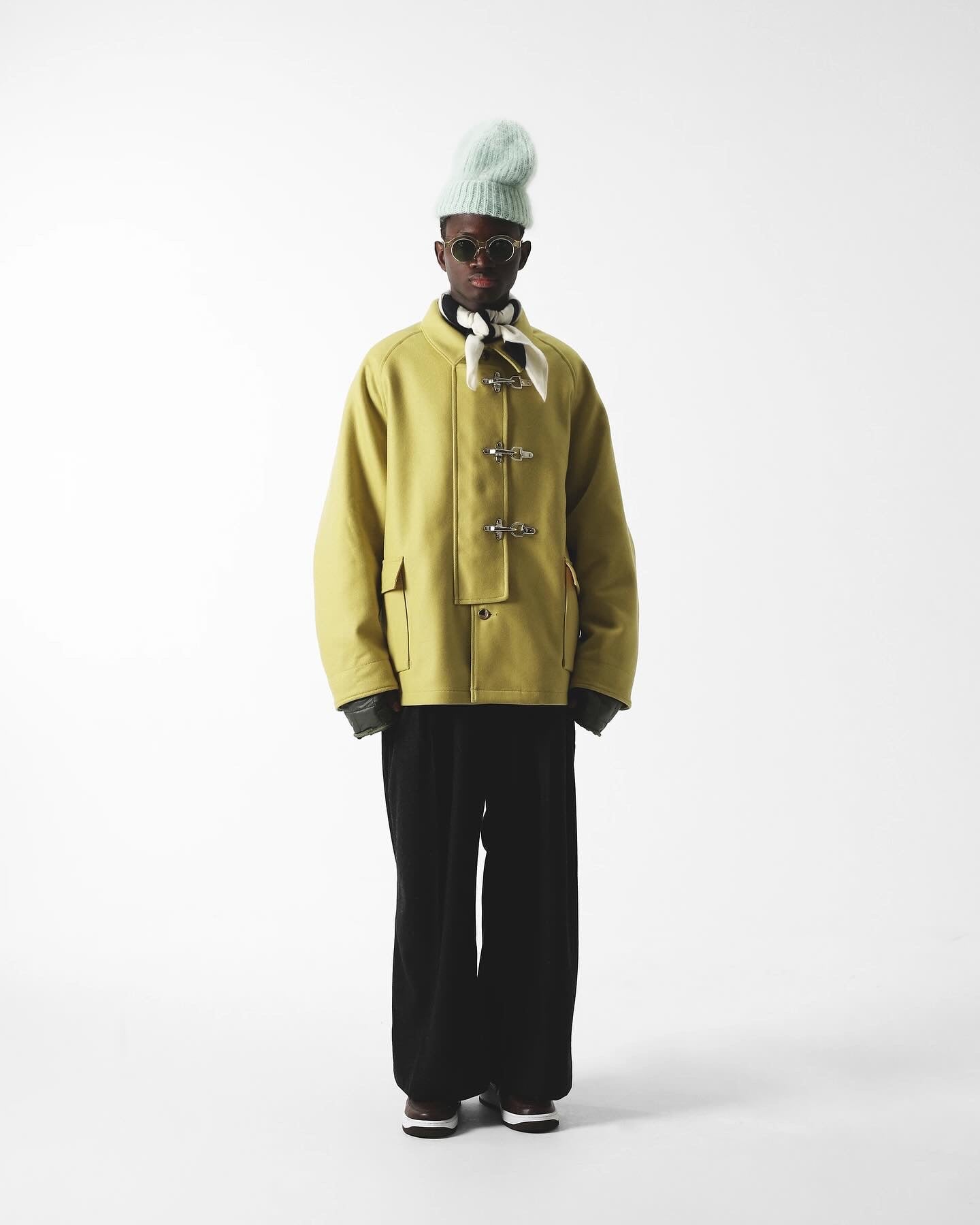 Sillage FIREMAN COAT LIME GREEN MELTON – NCNR WEB STORE