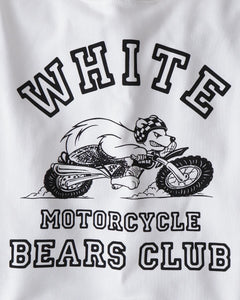 WHITE MOTORCYCLE BEARS CLUB HOODIE