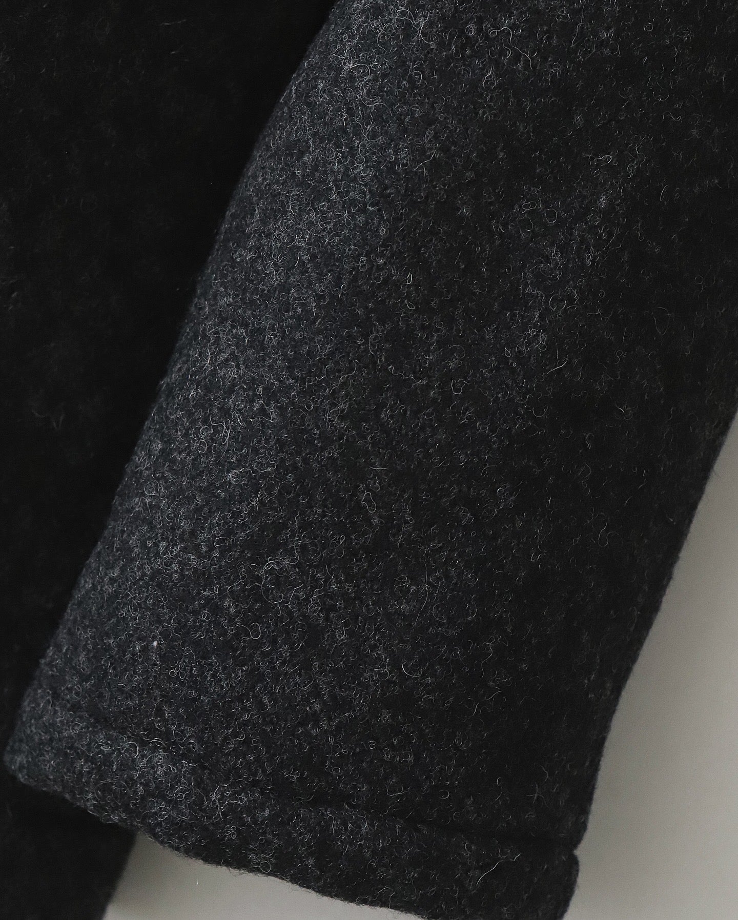 WOOL TWEED HERRINGBONE 3B QUILTED LINING JACKET