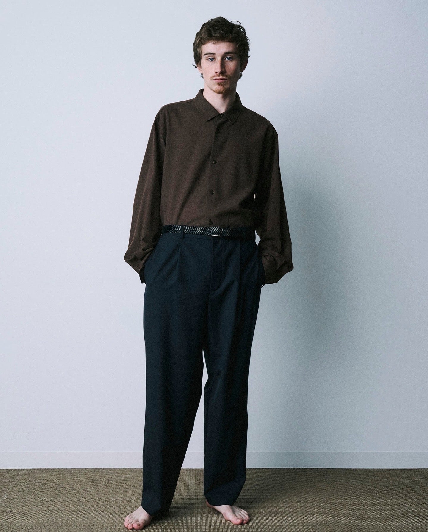 TWIST WOOL WASHER OVERSIZED SHIRT