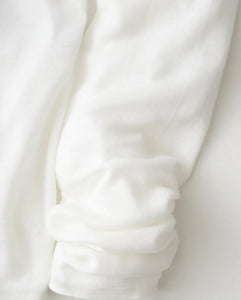 SILK BLENDED CIRCULAR RIB HENRYNECK SWEATER（WOMEN）