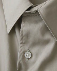 SILICON POPLIN OVERSIZED REGULAR COLLAR SHIRT