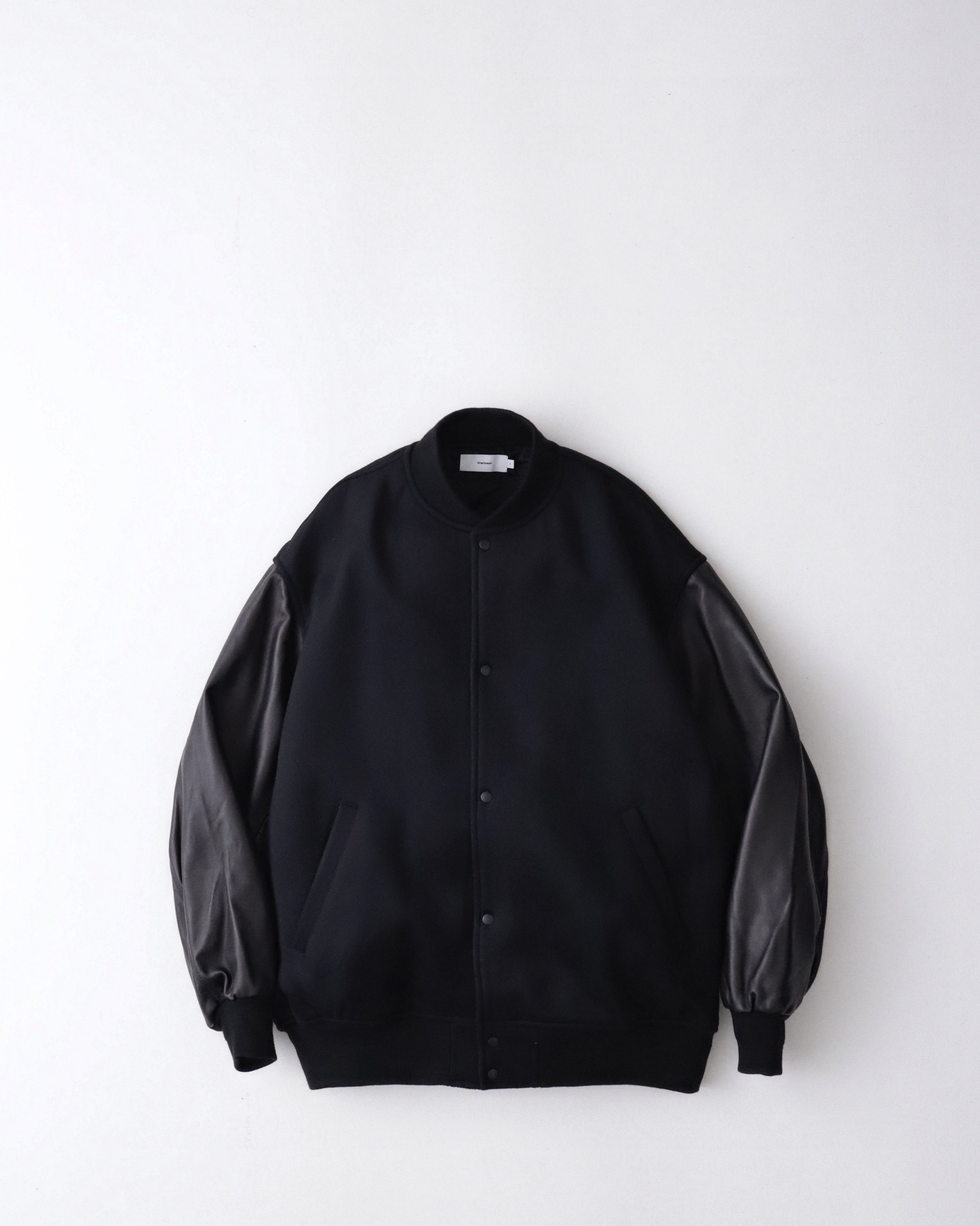 Graphpaper Melton Stadium Jacket 2 XL 黒白 - ジャケット/アウター