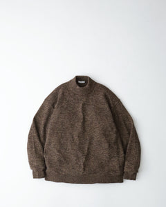 BABY WOOL MOULINE MOCKNECK SWEATER